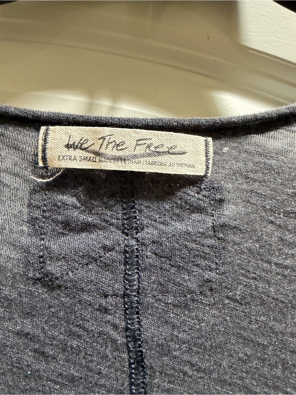 We The Free Women's Dark Gray Long Sleeve Tee - Crew Neck